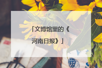 文博馆里的《河南日报》