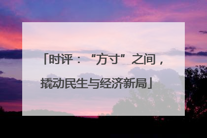 时评：“方寸”之间，撬动民生与经济新局