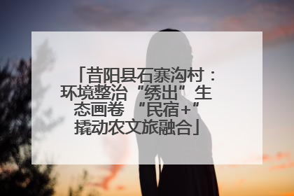 昔阳县石寨沟村：环境整治“绣出”生态画卷 “民宿+”撬动农文旅融合