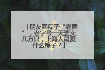 朋友圈粽子“霸屏”，老字号一天要卖几万只，上海人最爱什么粽子？