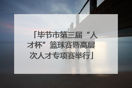 毕节市第三届“人才杯”篮球赛暨高层次人才专项赛举行