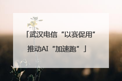 武汉电信“以赛促用”推动AI“加速跑”
