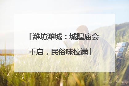 潍坊潍城：城隍庙会重启，民俗味拉满