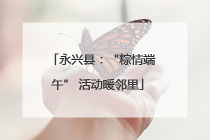 永兴县：“粽情端午” 活动暖邻里