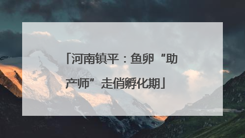 河南镇平：鱼卵“助产师”走俏孵化期