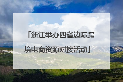浙江举办四省边际跨境电商资源对接活动