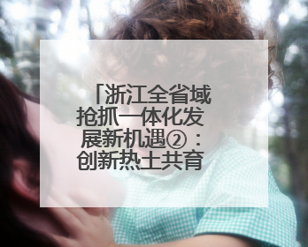 浙江全省域抢抓一体化发展新机遇②：创新热土共育新质生产力