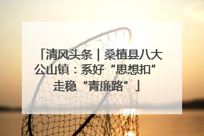 清风头条｜桑植县八大公山镇：系好“思想扣” 走稳“青廉路”