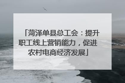 菏泽单县总工会：提升职工线上营销能力，促进农村电商经济发展