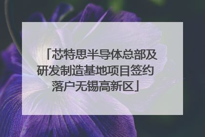 芯特思半导体总部及研发制造基地项目签约落户无锡高新区