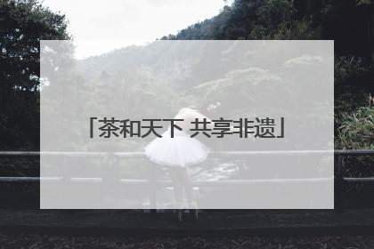 茶和天下 共享非遗