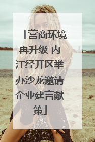 营商环境再升级 内江经开区举办沙龙邀请企业建言献策