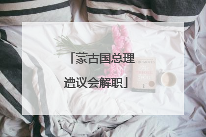 蒙古国总理遭议会解职