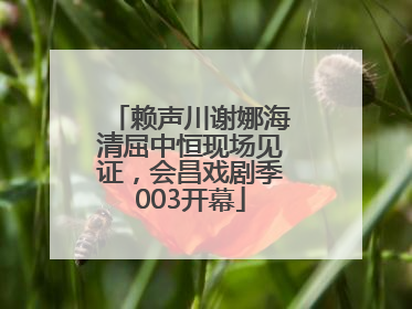 赖声川谢娜海清屈中恒现场见证，会昌戏剧季003开幕