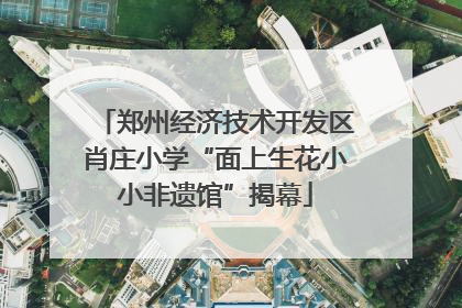 郑州经济技术开发区肖庄小学“面上生花小小非遗馆”揭幕