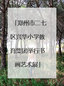 郑州市二七区兴华小学教育集团举行书画艺术展