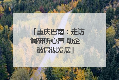重庆巴南：走访调研听心声 助企破局谋发展