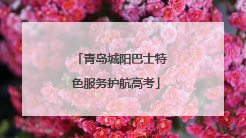 青岛城阳巴士特色服务护航高考
