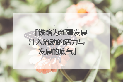 铁路为新疆发展注入流动的活力与发展的底气