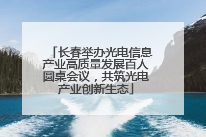 长春举办光电信息产业高质量发展百人圆桌会议，共筑光电产业创新生态