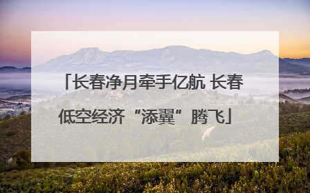 长春净月牵手亿航 长春低空经济“添翼”腾飞