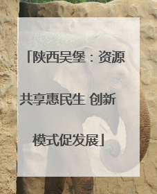 陕西吴堡：资源共享惠民生 创新模式促发展