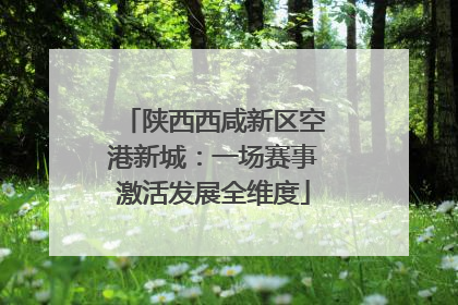 陕西西咸新区空港新城：一场赛事激活发展全维度