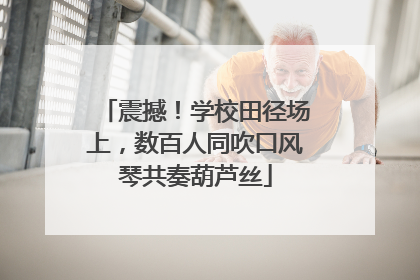 震撼！学校田径场上，数百人同吹口风琴共奏葫芦丝