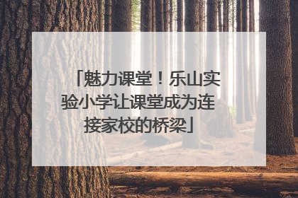 魅力课堂！乐山实验小学让课堂成为连接家校的桥梁
