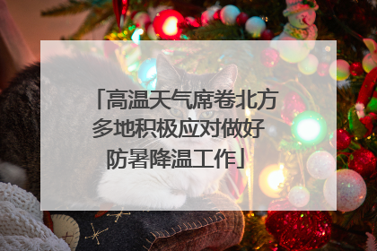 高温天气席卷北方 多地积极应对做好防暑降温工作