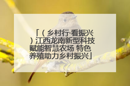 （乡村行·看振兴）江西龙南新型科技赋能智慧农场 特色养殖助力乡村振兴