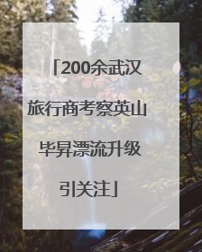 200余武汉旅行商考察英山 毕昇漂流升级引关注