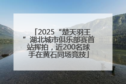 2025“楚天羽王”湖北城市俱乐部赛首站挥拍，近200名球手在黄石同场竞技