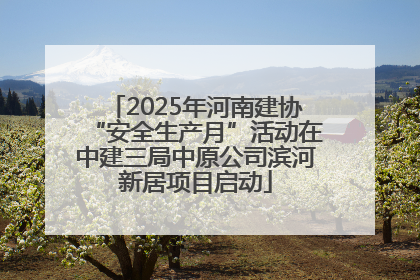 2025年河南建协“安全生产月”活动在中建三局中原公司滨河新居项目启动