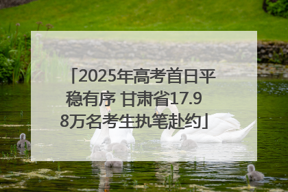 2025年高考首日平稳有序 甘肃省17.98万名考生执笔赴约