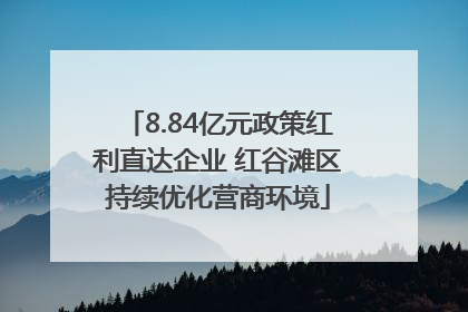 8.84亿元政策红利直达企业 红谷滩区持续优化营商环境